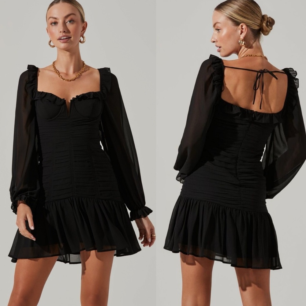 ASTR | Carmella Corset Sweetheart Ruched Mini Dress